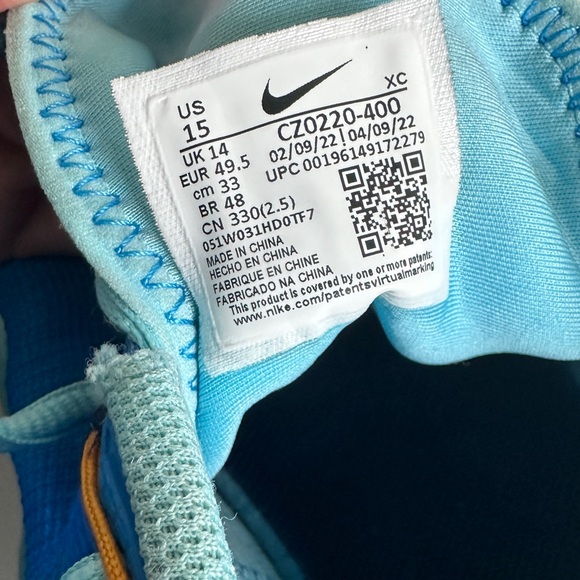 Nike Court Air Zoom Vapor Pro Blue Tennis
Sneaker Shoes Men's Size US 15 - Picture 10 of 12